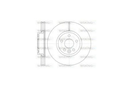 Диск тормозной передний (кратно 2) (пр-во Remsa) Ford Mondeo IV Galaxy S-max 07> / RR Evogue, Discovery sport WOKING D61019.10