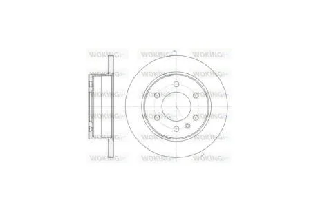 Диск тормозной задний (кратно 2) (пр-во Remsa) MB Sprinter II VW Crafter WOKING D61035.00