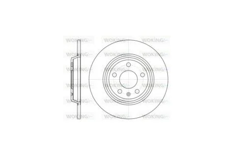 Диск гальмівний задній (кратно 2) (вир-во Remsa) Audi A4 08> A6 10> Q5 09> WOKING D61112.00