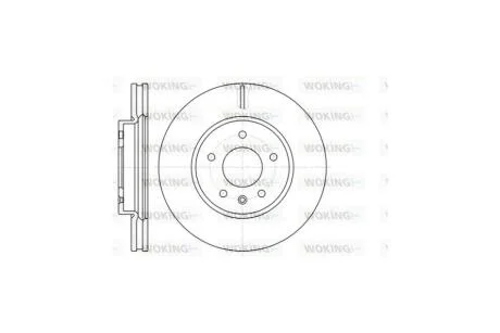 Диск тормозной передний (кратно 2) (пр-во Remsa) Chevrolet Captiva, Opel Antara WOKING D61183.10