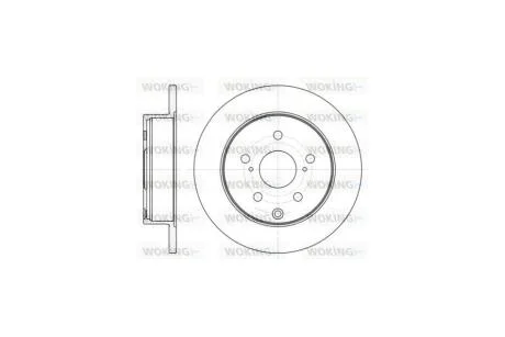 Диск тормозной задний (кратно 2) (пр-во Remsa) Toyota Rav4 III IV WOKING D61188.00