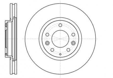Диск тормозной Mazda CX-7 I CX-9 I / передний (кратно 2 шт.) WOKING D61236.10