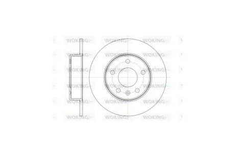 Диск тормозной задний (кратно 2) (пр-во Remsa) Opel Astra H Zafira B WOKING D61468.00