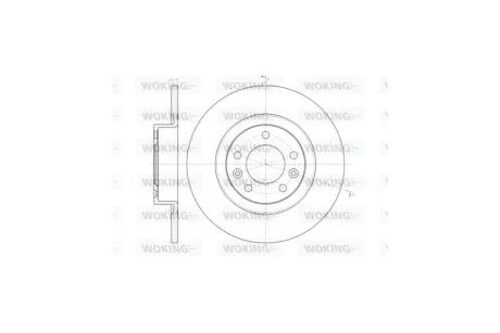 Диск гальмівний задній (кратно 2) (вир-во Remsa) PSA 508 I 10>18 WOKING D61473.00