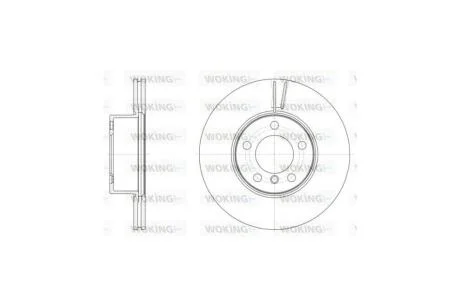 Диск тормозной передний (кратно 2) (Remsa) BMW 3E90 3F30 X1E84 (D61496.10) WOKING 'D61496.10