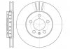 Диск гальмівний передній (кратно 2) (вир-во Remsa) VAG Fabia I II III / Octavia I / Rapid Roomster Yeti WOKING D6545.10 (фото 2)