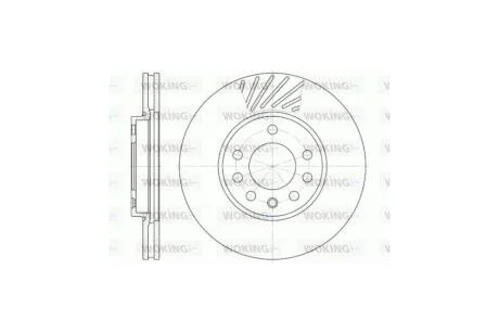 Диск тормозной передний (кратно 2) (пр-во Remsa) Opel Astra G H Zafira A / Meriva A / Combo C WOKING D6584.10
