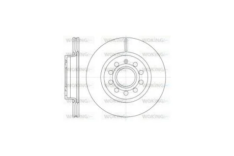 Диск гальмівний передній (кратно 2) (вир-во Remsa) VAG Octavia II Yeti / Golf V VI Caddy III Jetta III IV WOKING D6647.10