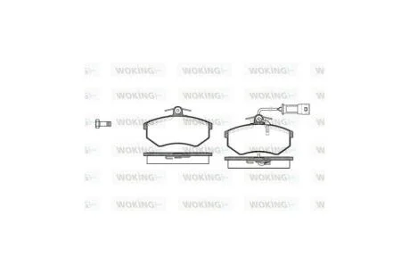 Колодки тормозные диск. перед. (пр-во Remsa) Chery Amulet ii 1.8 10-,Chery Amulet ii 2.0 10- WOKING P0343.02