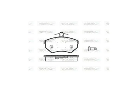 Колодки гальмівні диск. перед. (вир-во Remsa) Chery Amulet 1.3 03-10,Chery Amulet 1.5 03-10 WOKING P0343.40
