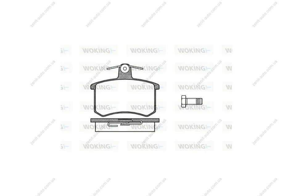 Колодки гальмівні диск. задн. (вир-во Remsa) Audi 80, 100 WOKING P0353.00 (фото 1)