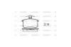 Колодки тормозные диск. задн. (Remsa) Audi 80, 100 WOKING P0353.00 (фото 2)