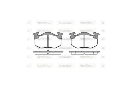 Колодки тормозные диск. задн. (пр-во Remsa) Renault Megane I, Peugeot 306 WOKING P0443.50