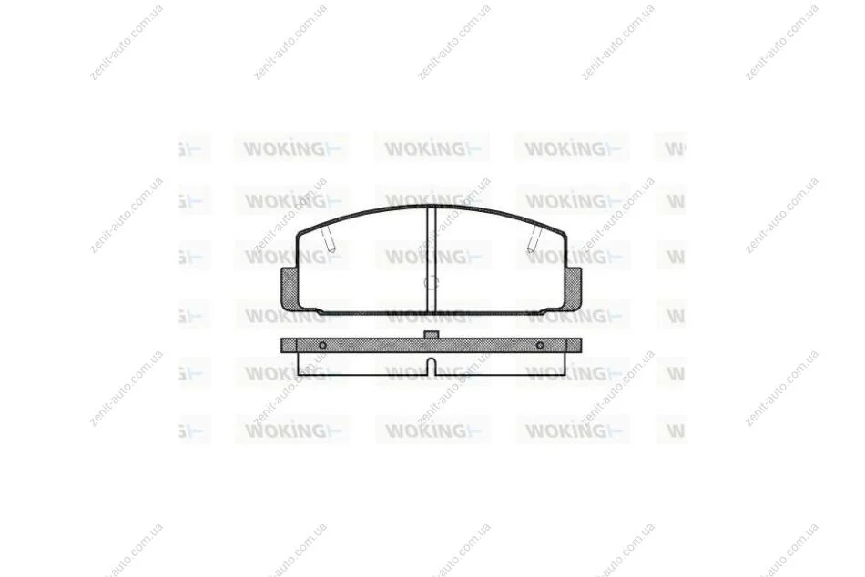 Колодки гальмівні диск. задн. (вир-во Remsa) Mazda 6 I II WOKING P0793.20 (фото 1)