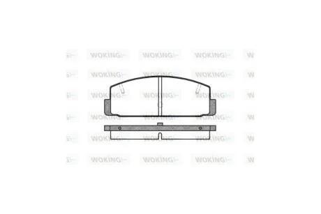 Колодки гальмівні диск. задн. (вир-во Remsa) Mazda 6 I II WOKING P0793.20