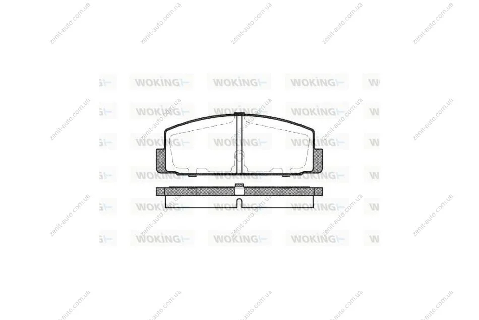 Колодки гальмівні диск. задн. (вир-во Remsa) Mazda 6 1.8 02-08,Mazda 6 1.8 07-,Mazda 6 1.8 08- WOKING P0793.30 (фото 1)