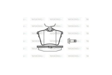 Колодки тормозные диск. задн. (пр-во Remsa) Citroen C5 iii 1.6 08-,Citroen C5 iii 1.8 08- WOKING P10033.00