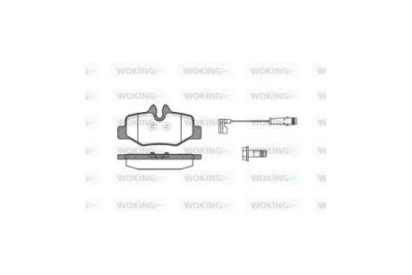Колодки тормозные диск. задн. (пр-во Remsa) MB Vito 639 Bosch ver. WOKING P10103.02