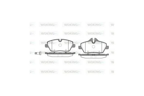 Колодки тормозные диск. перед. (пр-во Remsa) Mini Cooper, One, Clubman 08> WOKING P10313.00