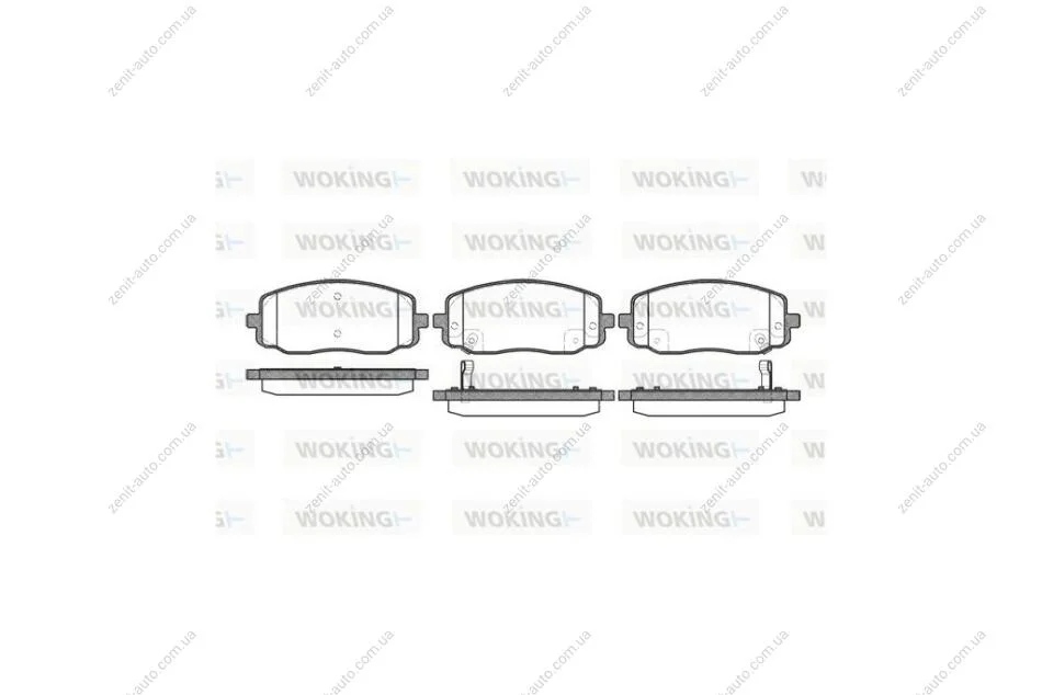Колодки гальмівні диск. перед. (вир-во Remsa) Hyundai i10, Kia Picanto 11> WOKING P10333.02 (фото 1)