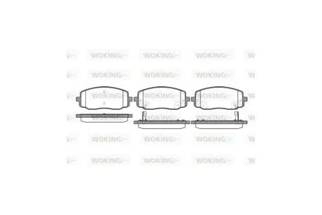 Колодки тормозные диск. перед. (пр-во Remsa) Hyundai i10, Kia Picanto 11> WOKING P10333.02