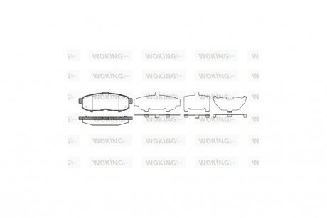 Колодки гальмівні диск. задн. (Remsa) Mazda MPV II 2.0d 2.3i (02-06) WOKING P10603.00