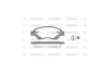 Колодки тормозные диск. перед. (Remsa) PSA C1 I II / 107 05&gt;14, 108 14&gt; / Toyota Aygo 05&gt; 14&gt; Bosch ver. WOKING P10773.00 (фото 3)