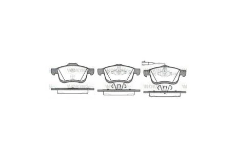 Колодки гальмівні диск. перед. (вир-во Remsa) Fiat Doblo 1.3 09-,Fiat Doblo 1.3 10-,Fiat Doblo 1.4 09- WOKING P10833.01