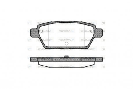 Колодки гальмівні диск. задн. (вир-во Remsa) Mazda 6 I WOKING P10953.10