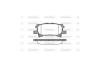 Колодки гальмівні диск. задн. (Remsa) Lexus RX 300-330-350 03>08 Sumitomo ver. WOKING P11403.00 (фото 3)
