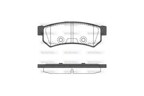 Колодки тормозные диск. задн. (пр-во Remsa) Chevrolet Lacetti 05> WOKING P11483.10