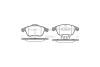 Колодки тормозные диск. перед. (Remsa) Renault Scenic III Grand Scenic III Laguna III Latitude WOKING P12503.00 (фото 3)
