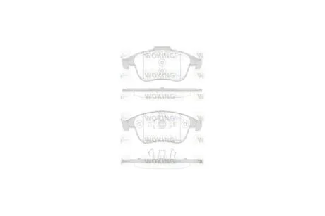 Колодки тормозные диск. перед. (пр-во Remsa) Renault Scenic III Grand Scenic III Megane III 2,0TCe WOKING P12503.30
