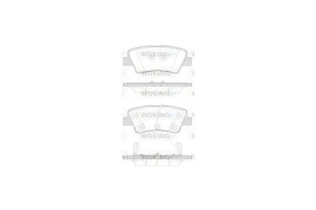 Колодки гальмівні диск. задн. (Remsa) Hyundai Elantra 1.6 10-,Hyundai Elantra 1.8 10- WOKING P12623.42