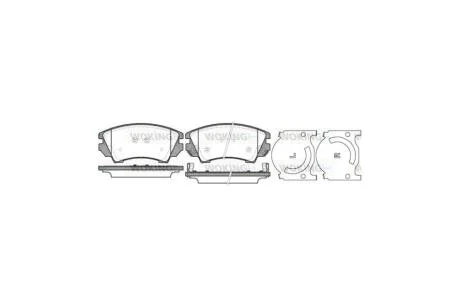 Колодки тормозные диск. перед. (пр-во Remsa) Opel Insignia A Astra J Zafita Tourer C / Malibu 12> WOKING P12753.12