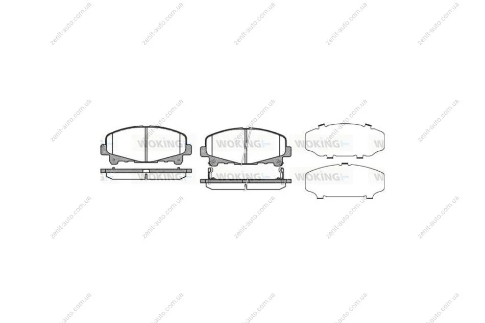 Колодки гальмівні диск. перед. (вир-во Remsa) Honda Accord 08> 15> WOKING P12903.02 (фото 1)