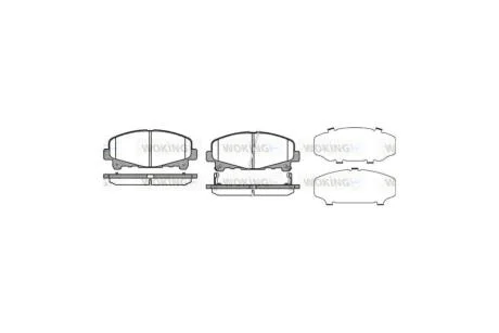 Колодки гальмівні диск. перед. (вир-во Remsa) Honda Accord 08> 15> WOKING P12903.02