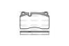 Колодки тормозные диск. перед. (Remsa) Audi A3 sportback 2.5 04-13,Audi Tt 2.5 06-14 WOKING P13003.30 (фото 3)