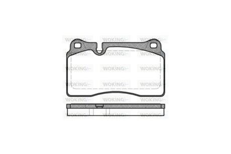 Колодки гальмівні диск. перед. (Remsa) Audi A3 sportback 2.5 04-13,Audi Tt 2.5 06-14 WOKING P13003.30