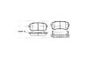 Колодки гальмівні диск. задн. (Remsa) Hyundai Accent iii 1.4 05-10,Hyundai Accent iii 1.5 05-10 WOKING P13093.02 (фото 2)