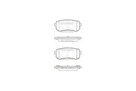 Колодки гальмівні диск. задн. (вир-во Remsa) Hyundai Ix20 1.4 10-,Hyundai Ix20 1.6 10- WOKING P13093.42