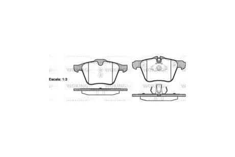 Колодки гальмівні диск. перед. (Remsa) Ford Mondeo IV 2,5i Volvo S60 S80 WOKING P13173.00