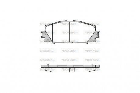 Колодки тормозные дисковые передние Lexus Ct (zwa10_) 1.8 10-,Toyota Prius 1.8 09- WOKING P13243.10 (фото 1)