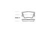 Колодки гальмівні диск. задн. (Remsa) Lexus Es (acv40_, gsv40_) 3.5 06-12,Lexus Es (asv60_ WOKING P13313.00 (фото 2)