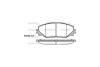 Колодки гальмівні диск. перед. (Remsa) Toyota Auris (06-12), Rav4 (06-12) (12-15) WOKING P13343.00 (фото 2)