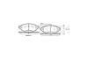 Колодки гальмівні диск. перед. (Remsa) Citroen Jumper 2.2 06-,Citroen Jumper 3.0 06- WOKING P13373.01 (фото 2)