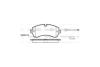 Колодки гальмівні диск. перед. (Remsa) Mercedes-benz Sprinter 46-t 3.0 06-,Mercedes-benz Sprinter 5-t 1.8 06- WOKING P13433.00 (фото 2)