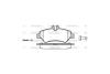 Колодки тормозные диск. задн. (Remsa) Mercedes-benz Sprinter 35-t 1.8 06-,Mercedes-benz Sprinter 35-t 2.1 06- WOKING P13463.00 (фото 2)