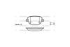 Колодки тормозные диск. задн. (Remsa) Ford Mondeo IV, Galaxy II, S-max WOKING P13563.00 (фото 2)