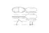 Колодки гальмівні диск. перед. (Remsa) Mazda CX-7 CX-9 07> / Ford Edge 08> 10> / Mitsubishi Pajero Sport III 2,4d 15> WOKING P13673.02 (фото 3)